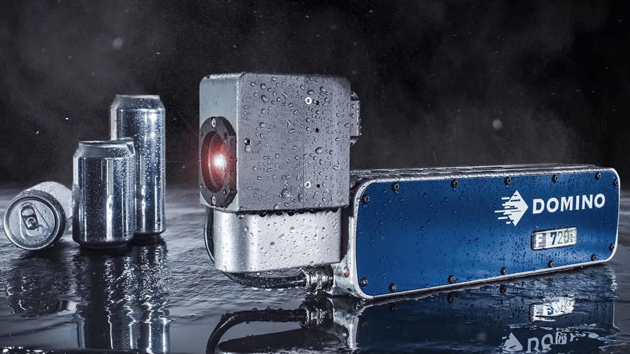 Domino F-Series Fibre Laser: High-speed Coding for Beverage and Food Canning Lines