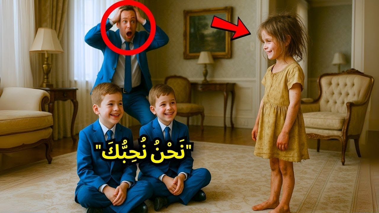 أبناء المليونير لم يتكلموا، حتى حاولت فتاة فقيرة التحدث معهم، فحدث شيء هناك...