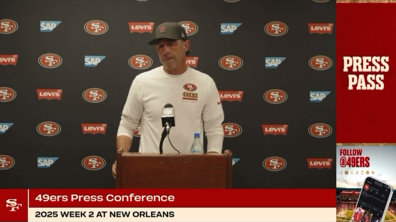 49ers Kyle Shanahan reacts to Mac Jones performance in win vs Saints