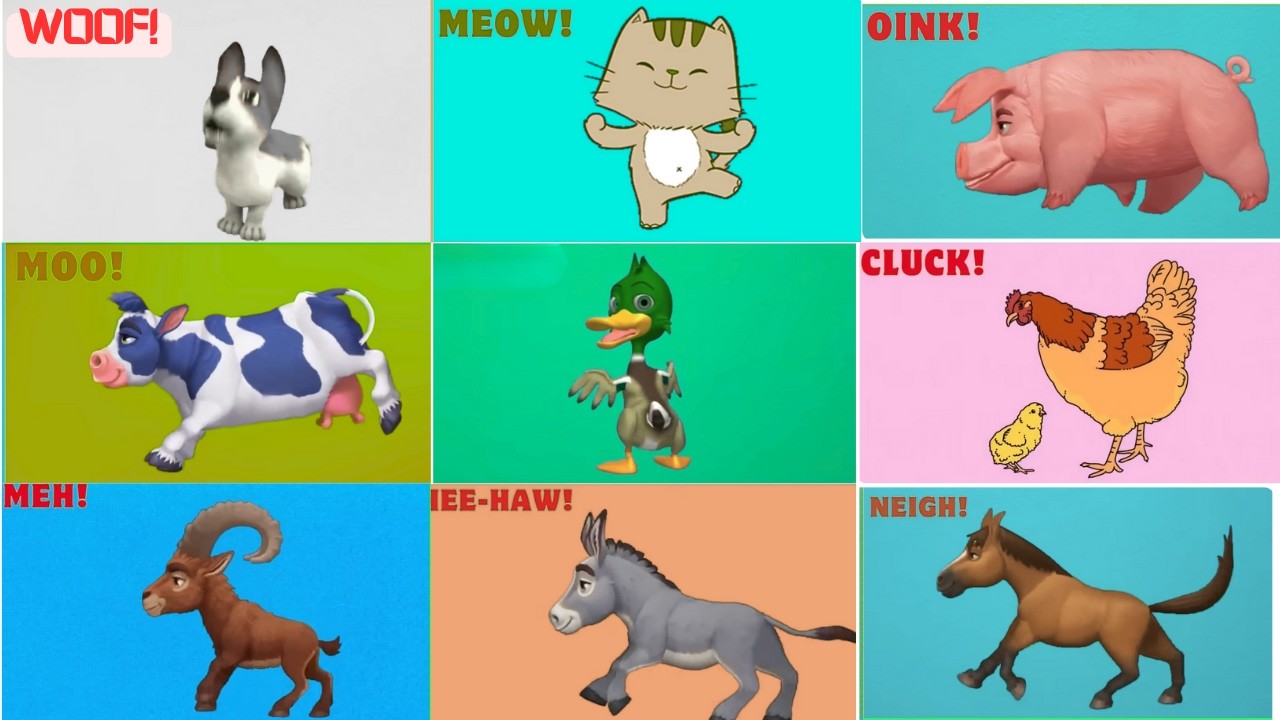 Farm Animal Sounds Song | Animal Song For Kids 13g1302 | ZuzuZino