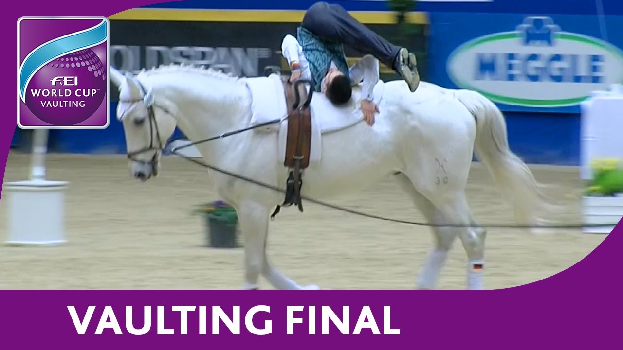Jannis Drewell's Incredible Performance! - News Final Dortmund - FEI World Cup™ Vaulting 2016/17