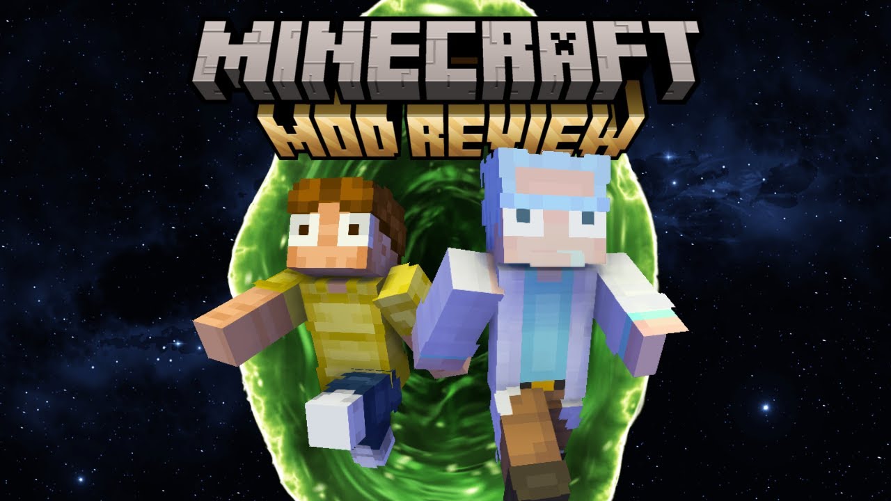 Rick and Morty Portal Gun! | Minecraft Mod Review