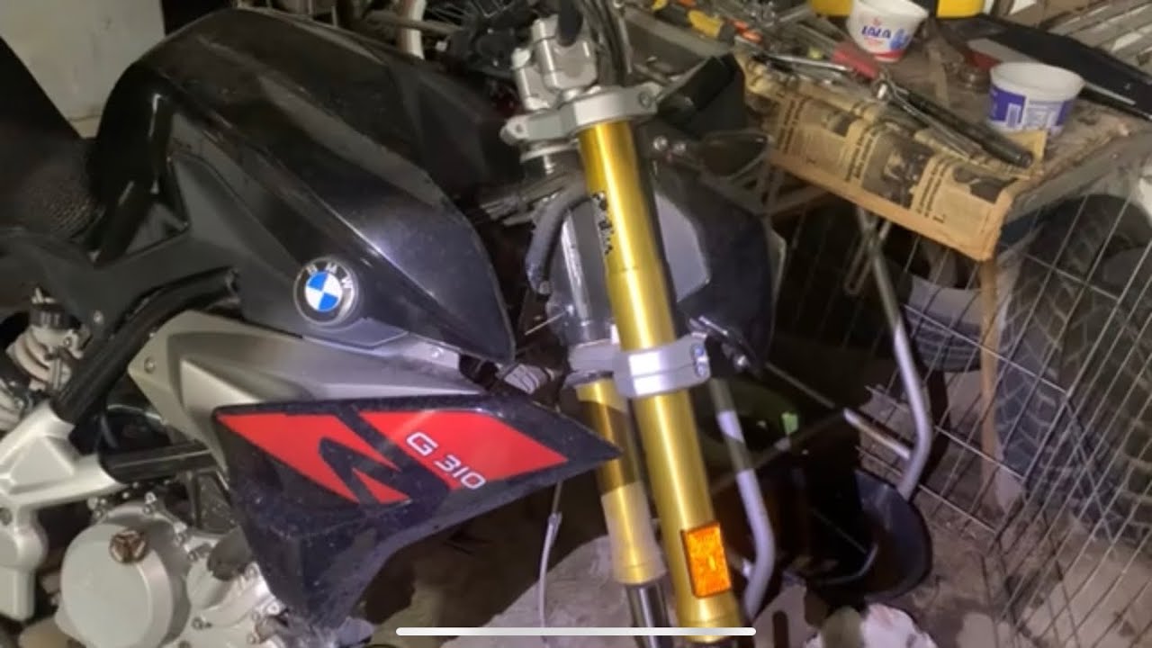 Retenes de las barras de suspensión delantera BMW G 310r como cambiarlos