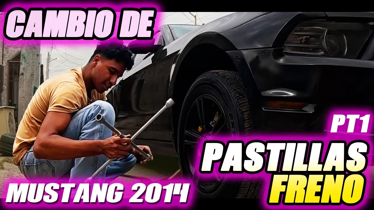 Cambiando las Pastillas de Freno al Mustang de mí bro!!!