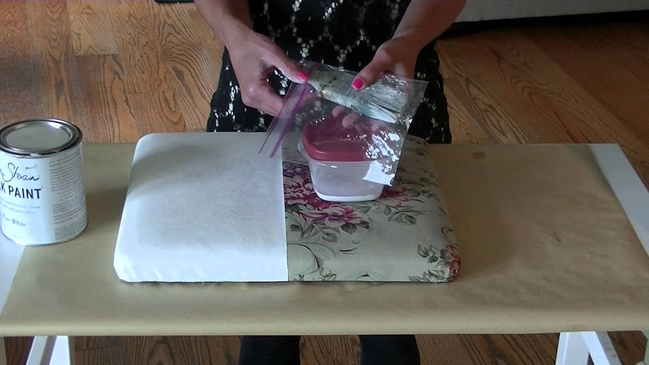 Painting Fabric with Chalk Paint