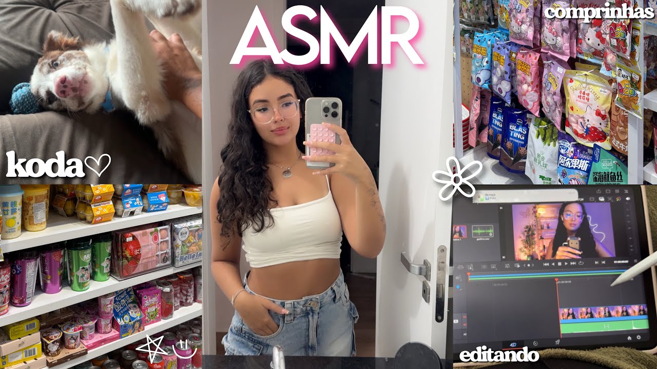 ASMR VLOG - UM DIA COMIGO 🌺✨ trabalho, rotina, comprinhas 