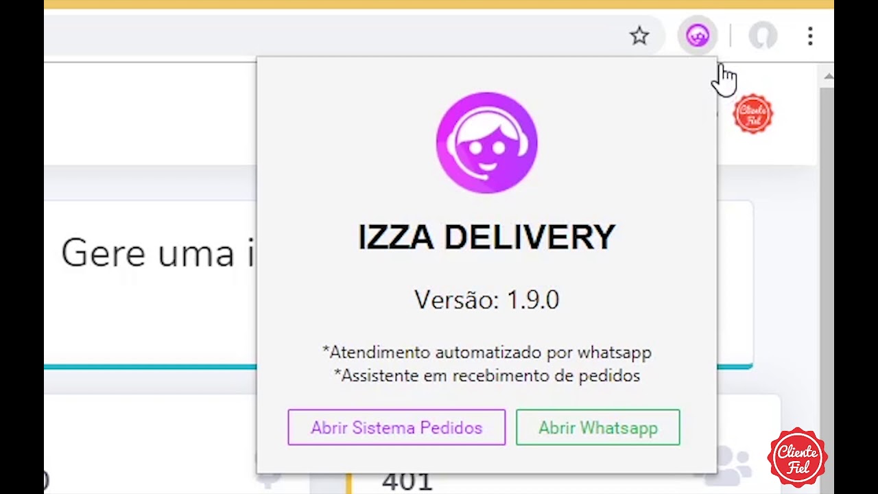 Cliente Fiel: Plugin Assistente de Pedidos Izza Delivery