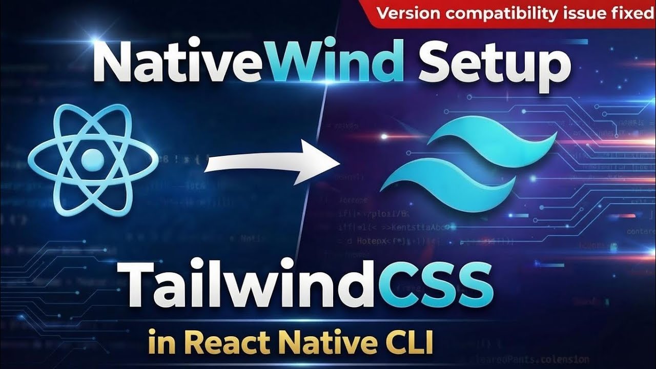 How to Setup TailwindCSS in React Native CLI using NativeWind | Version Compatibility Issue Solved .