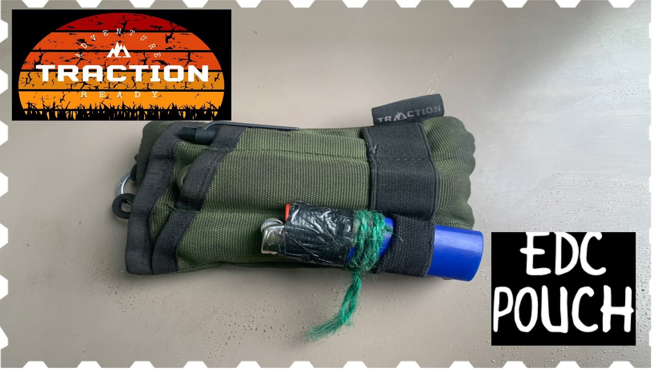 EDC pouch review / pocket dump traction adventure ready EDC Pouch