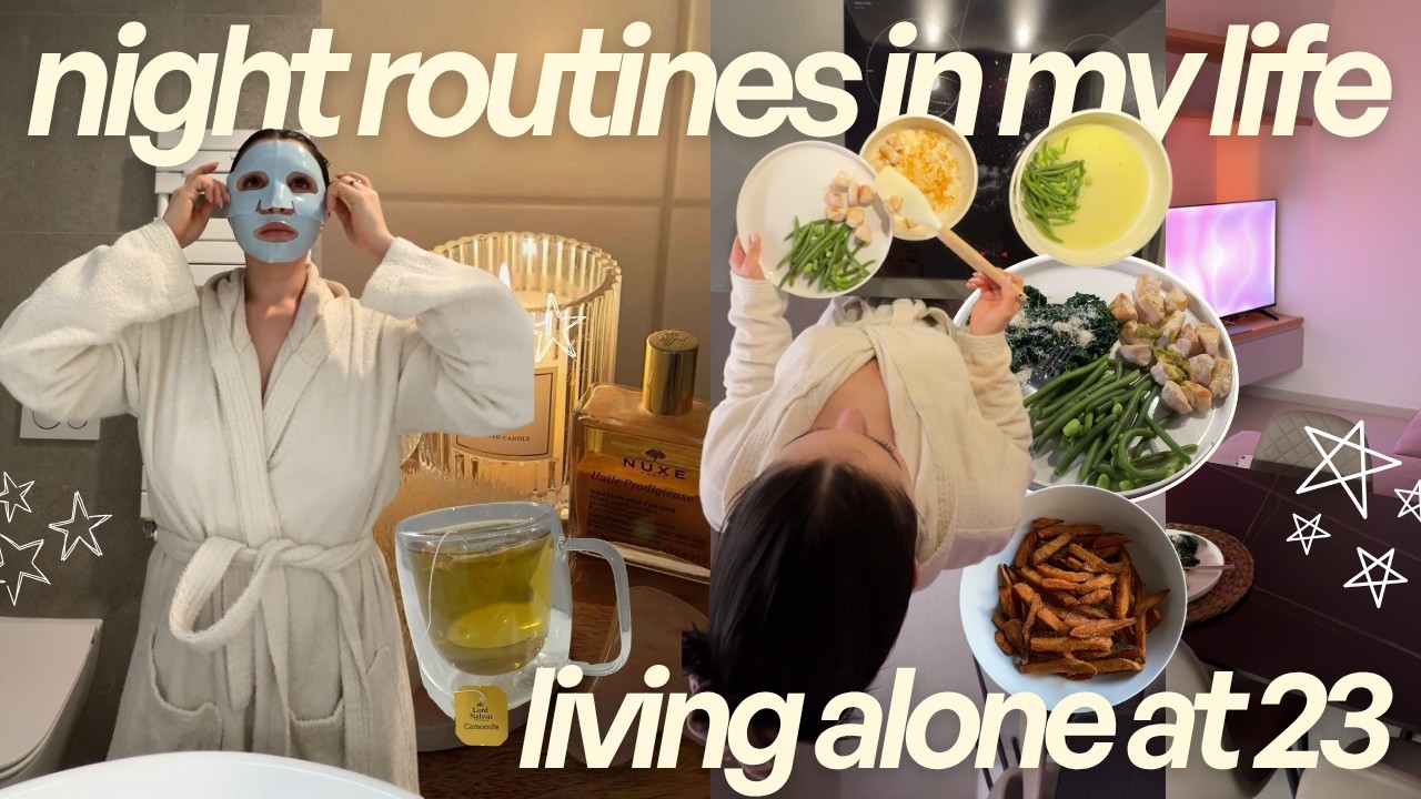 le mie #nightroutine vivendo da sola 𝜗𝜚⋆₊˚ ricette, cosa faccio & more!