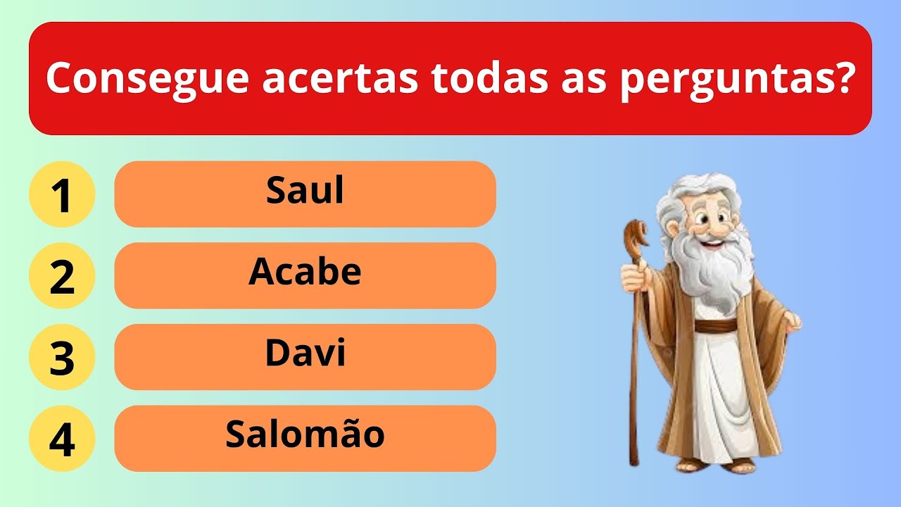 Bom de Bíblia - 15 Perguntas Bíblicas - Nível Médio