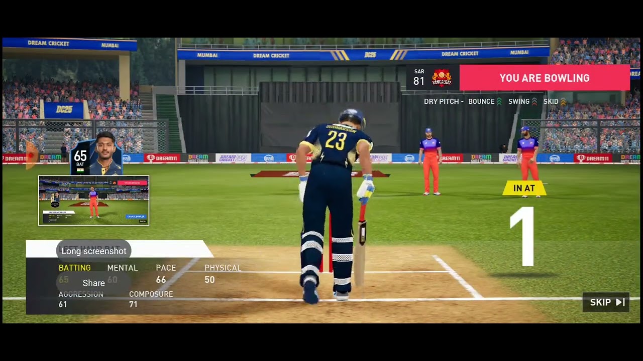 ✅Title:Royal challengers Bangalore VS Gujarat Titans l 2026 l36st T20 MATCH l Dream cricket 25 MATCH