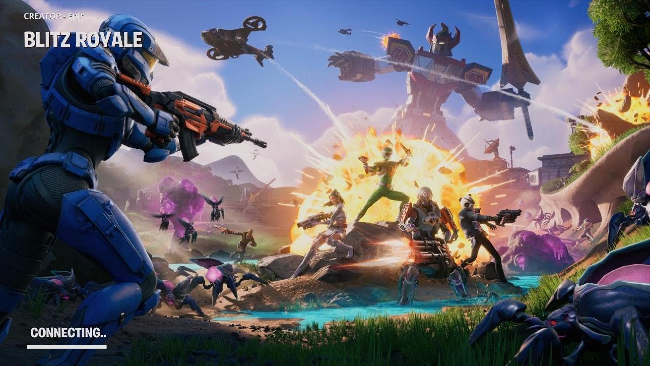 Fortnite Whole Match Blitz Royale Duo w/ Iron Spider & Iron Man