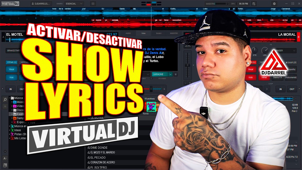 CONFIGURAR SHOW LYRICS VIRTUAL DJ 2026 ✅ ACTIVAR/DESACTIVAR ❌ @DjDarrel Elapoderado ✔