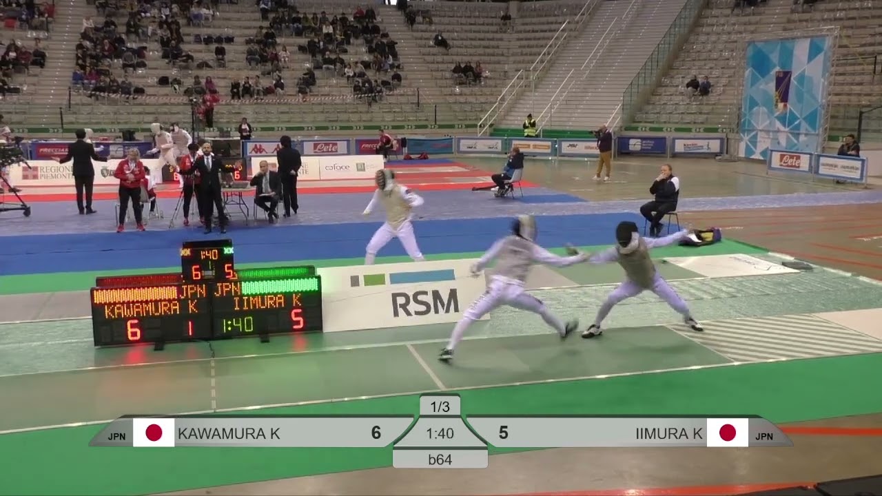 2025 134 T64 17 M F Individual Torino ITA GP GREEN IIMURA JPN vs KAWAMURA JPN