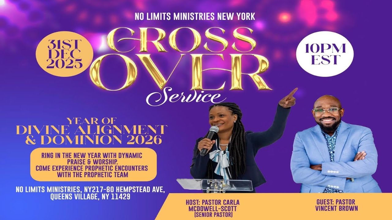No limits Ministries NY - Cross Over Service 2025-2026