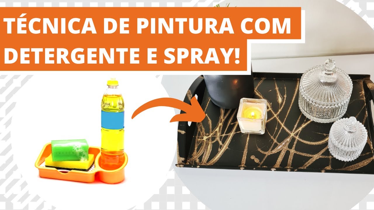 T&eacute;cnica de pintura com spray e detergente! #SHORTS