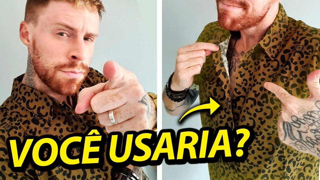 ANIMAL PRINT, você usaria a Estampa de Onça Masculina?