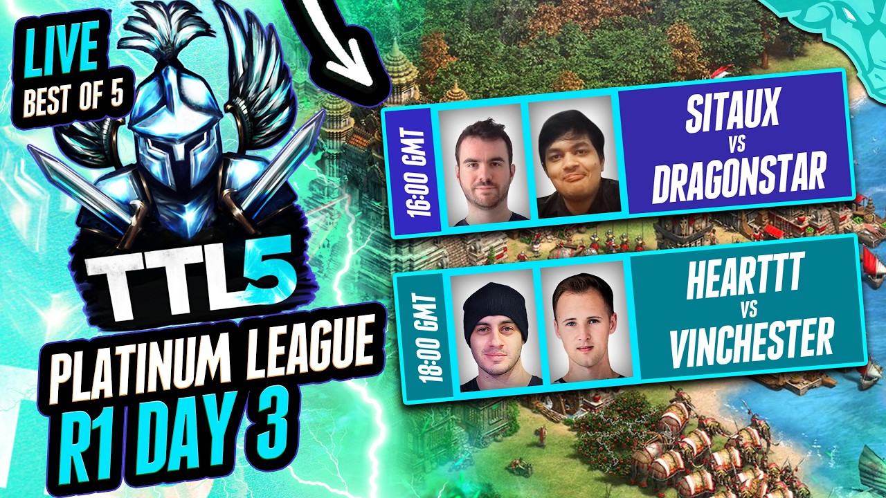 Sitaux vs Dragonstar | Hearttt vs Vinchester | Titans league Platinum Season 5 Round 1 Day 3