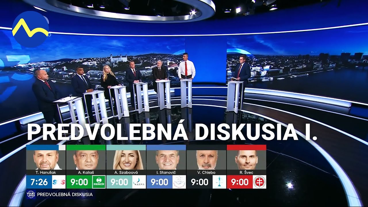 Predvolebná diskusia I. - Voľby 2023 - TV Markiza