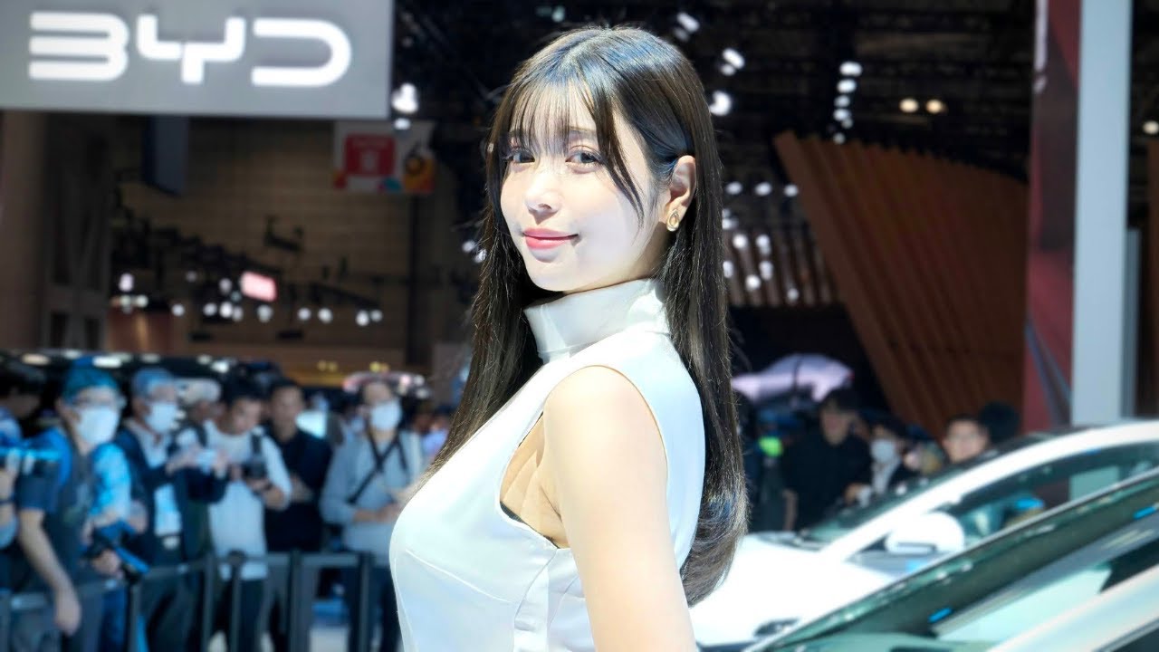 BYD (Chinese car)'s show girl is cute! | Nana Nanase Japan Mobility Show 2023