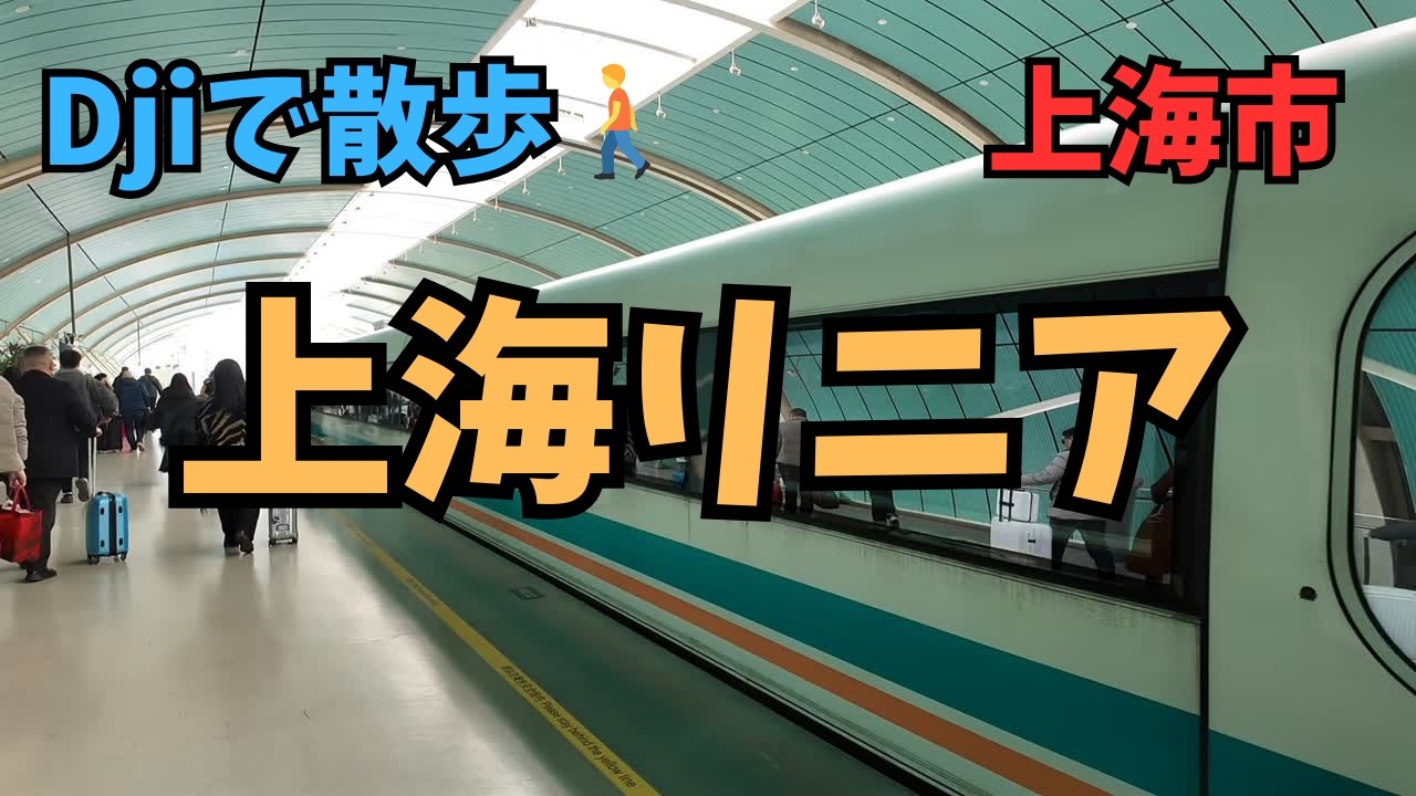 【初搭乗】上海リニアの生音・ノーカット（８分で到着、意外と揺れる）