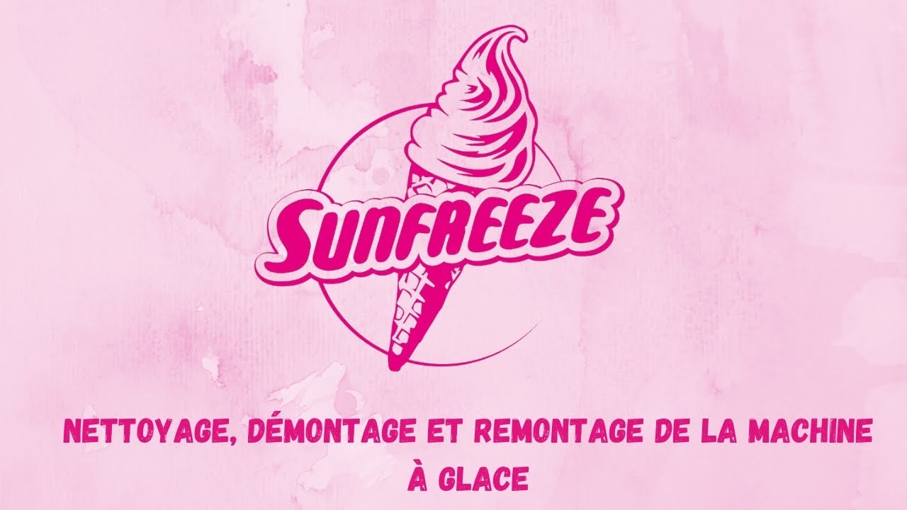 Nettoyage, démontage et remontage machine à glace
