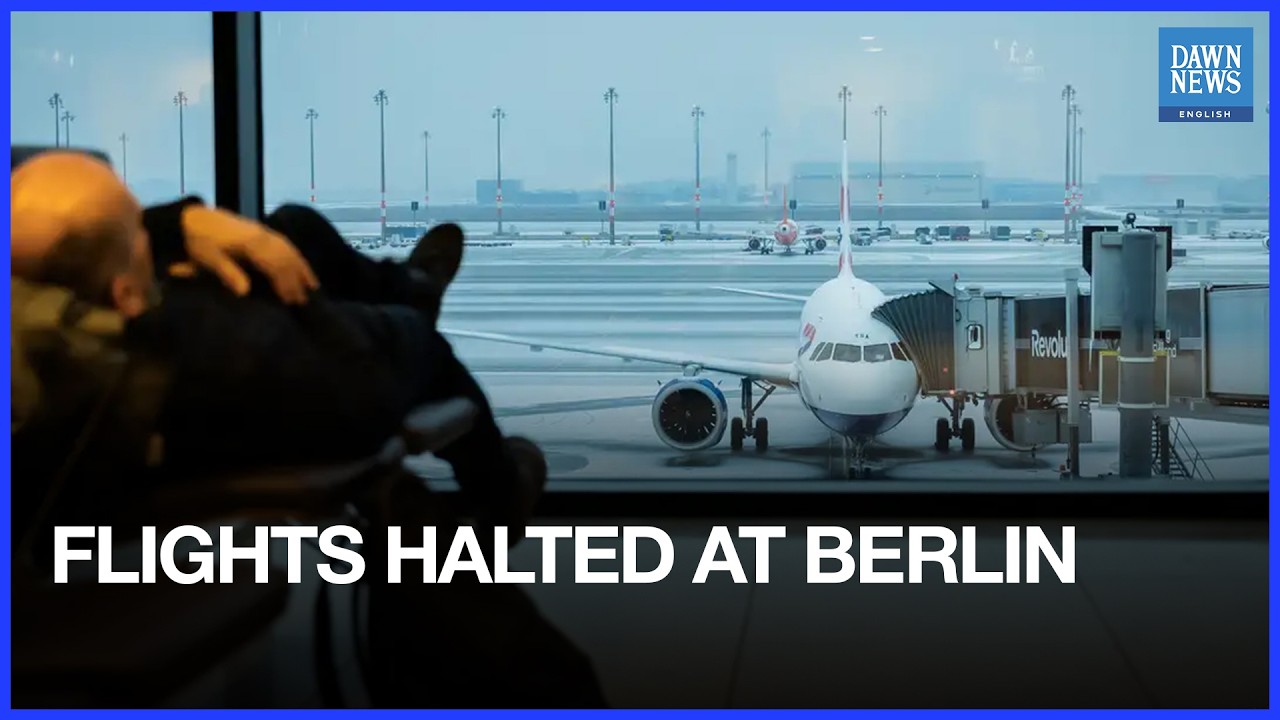 No Flights Depart Berlin Airport Amid Severe Weather Conditions | Dawn News English