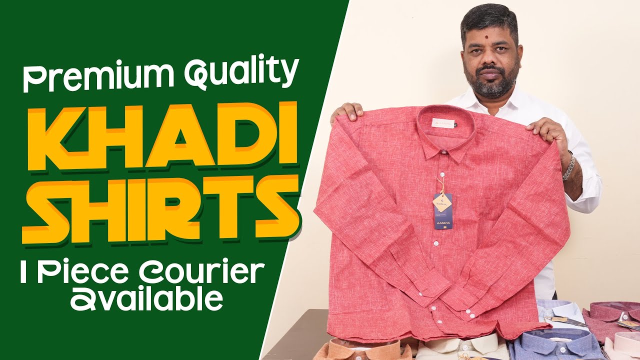 Men's Premium Quality Khadi Shirts Collection | 1 Piece Courier Available | BSG Garments Hyderabad