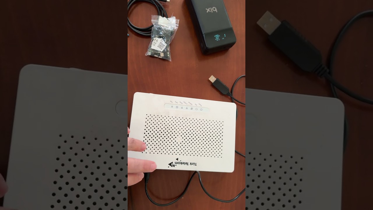 Powerbank ile modem veya router çalıştırma