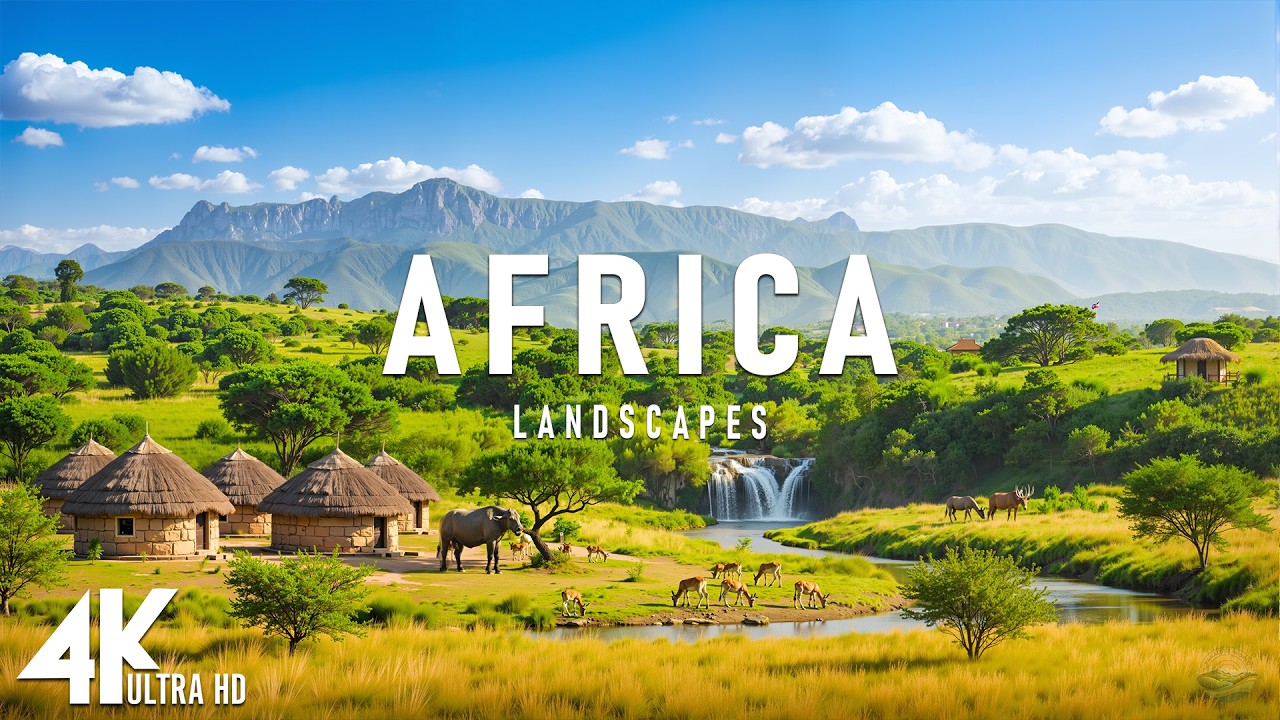 Africa 4K - Slow Moments in Wild Landscapes, A Peaceful Piano Experience | Relaxing Music
