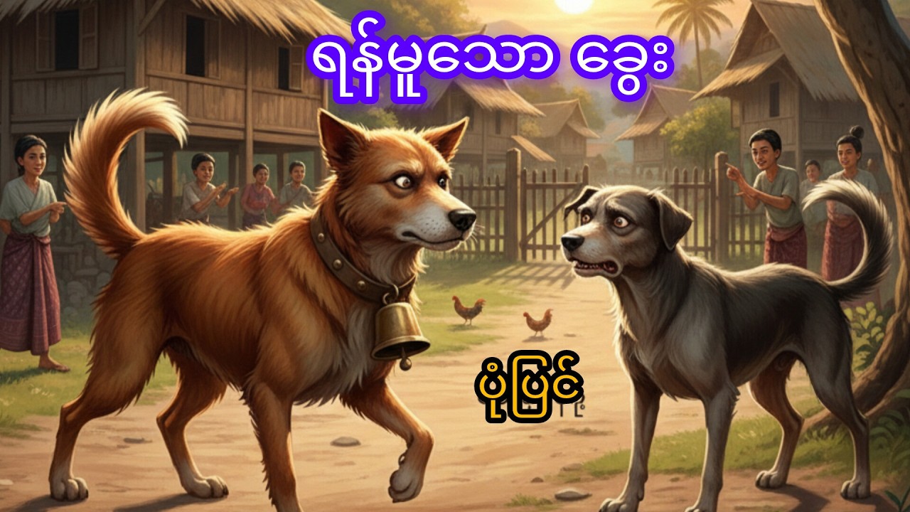 #ရန်မူတက်သော ခွေး။#animation #cartoonstory #ပုံပြင်#ကာတွန်း