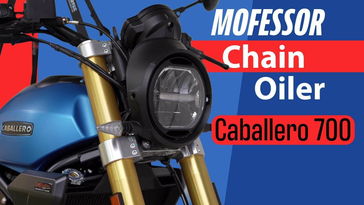 FANTIC Caballero 700 mit einer perfekt geschmierten Kette: Installation Kettenöler MOFESSOR