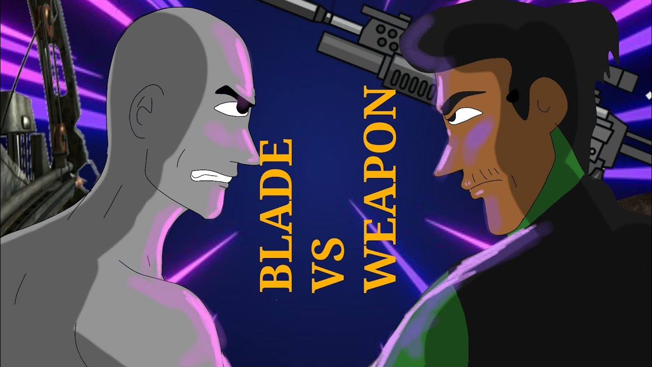 Flipaclip fight animation Blade vs Weapon  #anime #flipaclip
