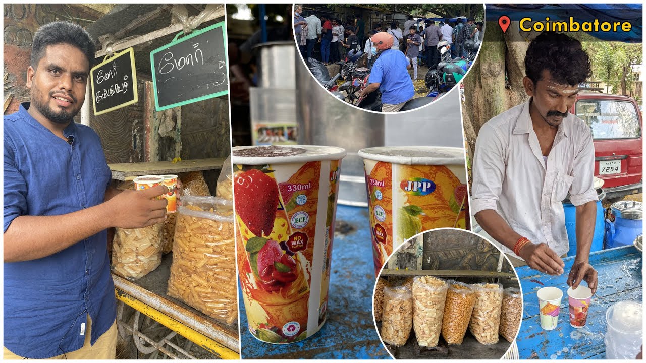 20 ரூபாய் கூழ் குடிக்க ஒரு வண்டி நிறைய snacks ah? - ராகி & கம்பு கூழ் - பாண்டியன் - Unlimited Snacks