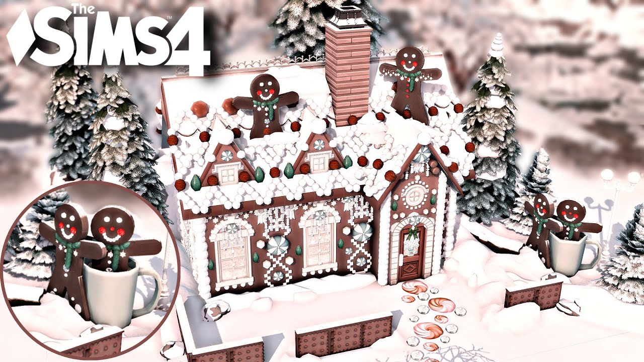 Gingerbread House | No cc | The sims 4 | Stop motion Speed build