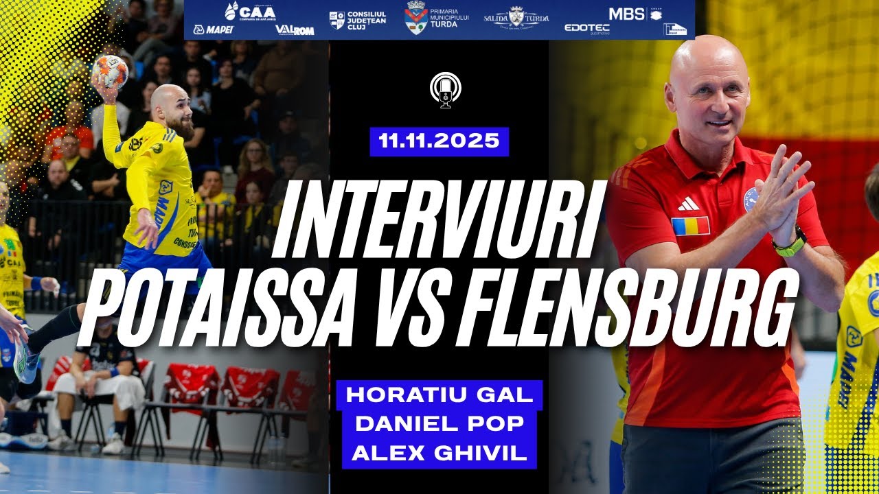 Vezi ce au declarat Horațiu Gal, Daniel Pop și Alex Ghivil după meciul cu SG Flensburg-Handewitt