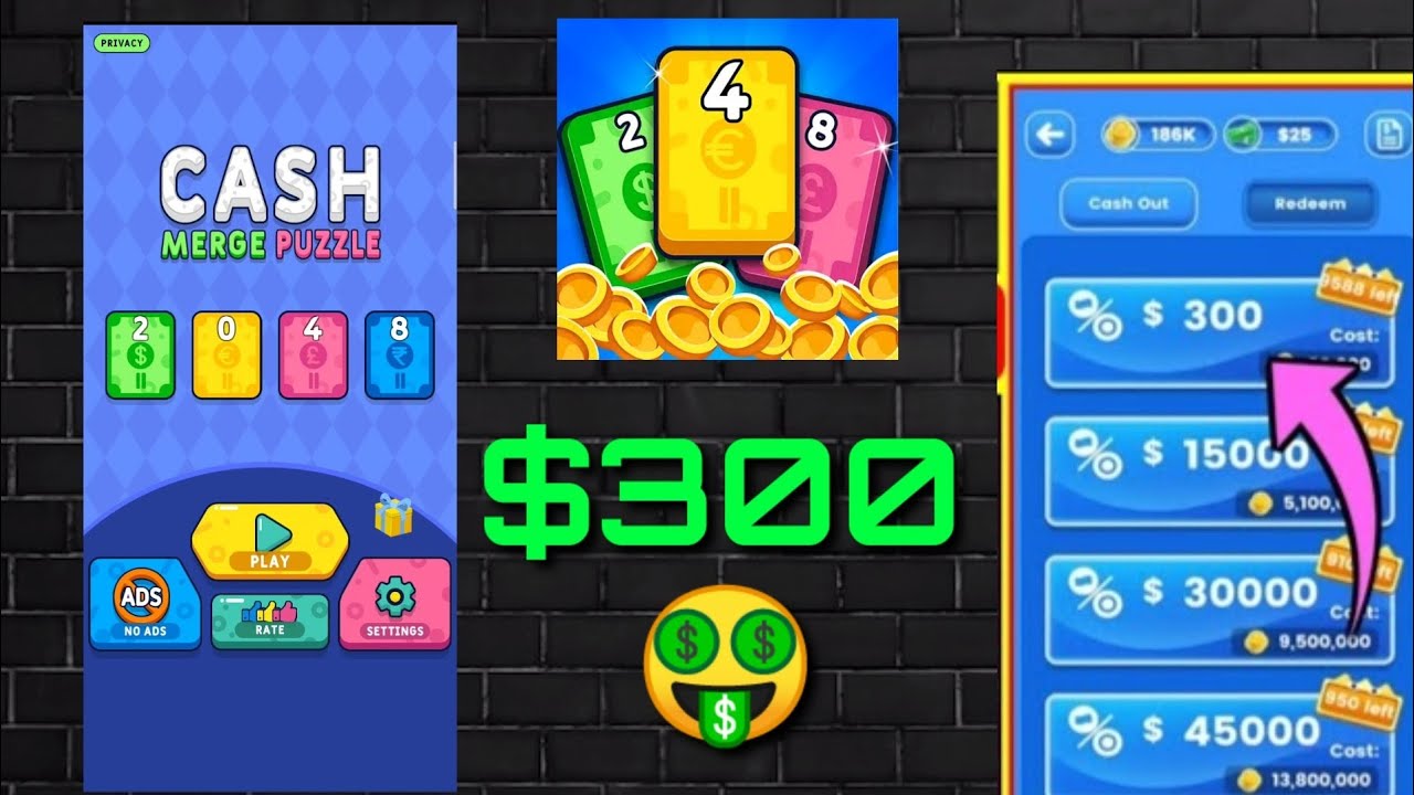 2048 Merge Cash Puzzle $5000 Withdrawal Paypal || Earning App || Make Money Online