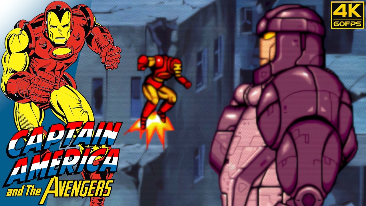 Captain America and The Avengers - Iron Man (Arcade / 1991) 4K 60FPS