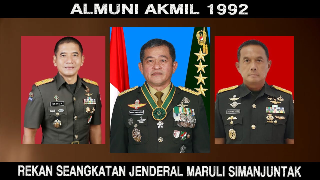 45 ALUMNI AKMIL 1992 REKAN SEANGKATAN JENDERAL MARULI SIMANJUNTAK