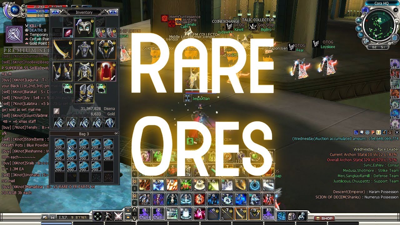 Rare Ores - RF Online PlayPark Nexus Devie