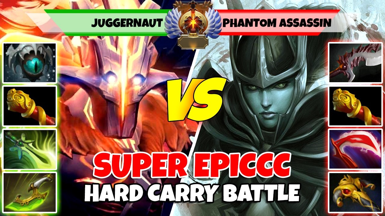 JUGGERNAUT (Carry) vs PHANTOM ASSASSIN (Carry) - Battle Of Immortal Rank Dota 2 Players - Z Dota 2