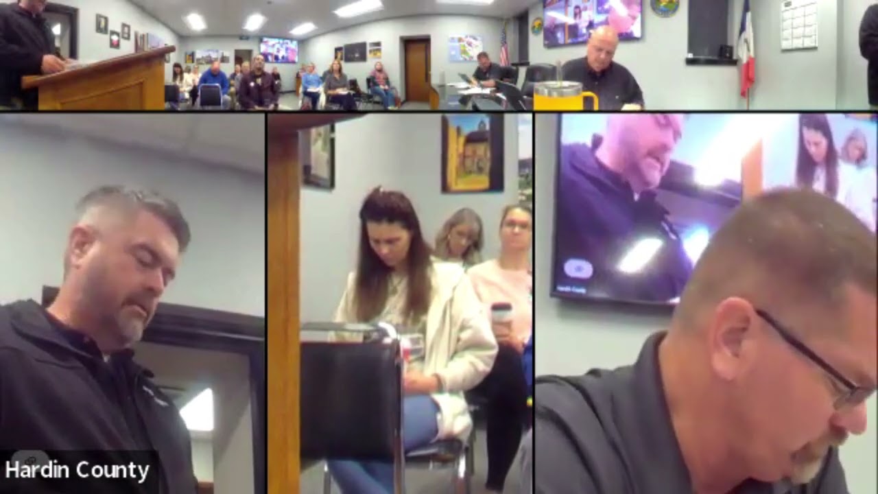 Hardin County Board of Supervisors Meeting 10/15/2025
