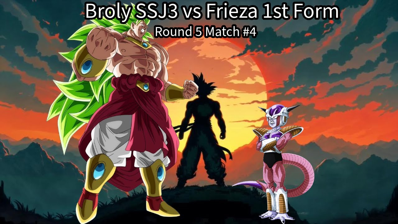 Round 5 Match #4: Broly SSJ3 vs Frieza 1st Form (Dragon Ball Raging Blast 2 Ultimate Tournament)
