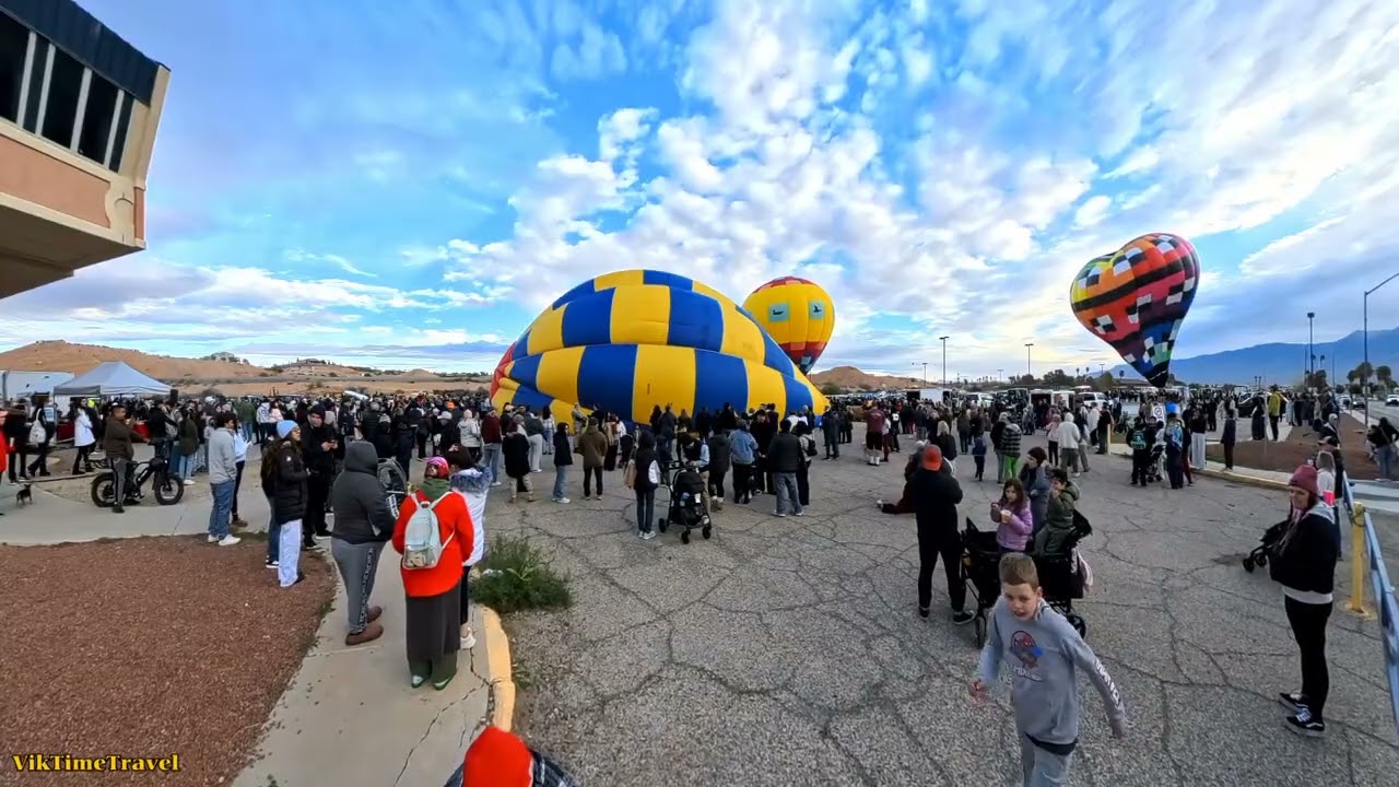 Mass Ascension of Hot Air Balloons | Mesquite, Nevada Festival Sunrise