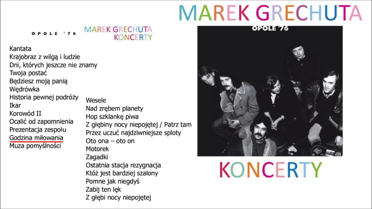 Marek Grechuta - Koncerty: Opole '76 (album medley)