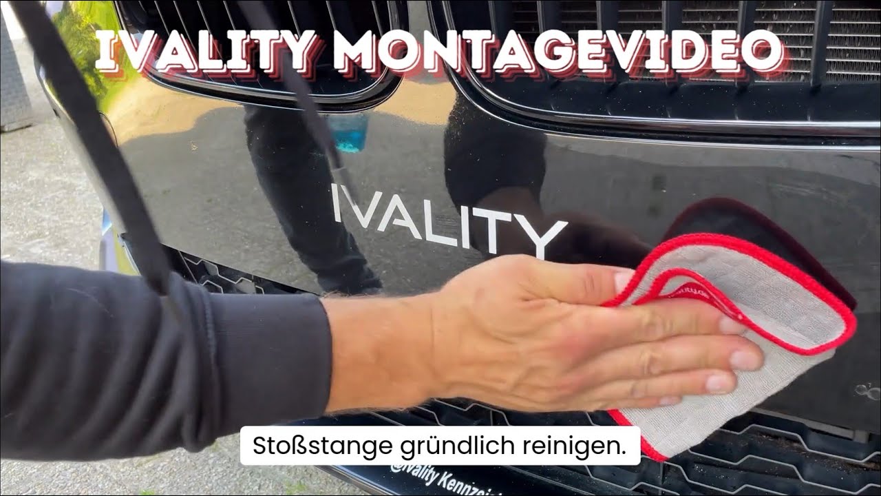 Montagevideo IVALITY Legale Magnetkennzeichenhalter auf der Stoßstange und inklusive Diebstahlschutz