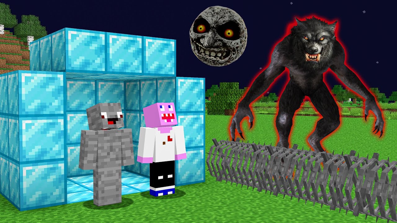 ÜBERLEBEN WIR 100% SICHERE BASE VS WOLF MONSTER in Minecraft ?!