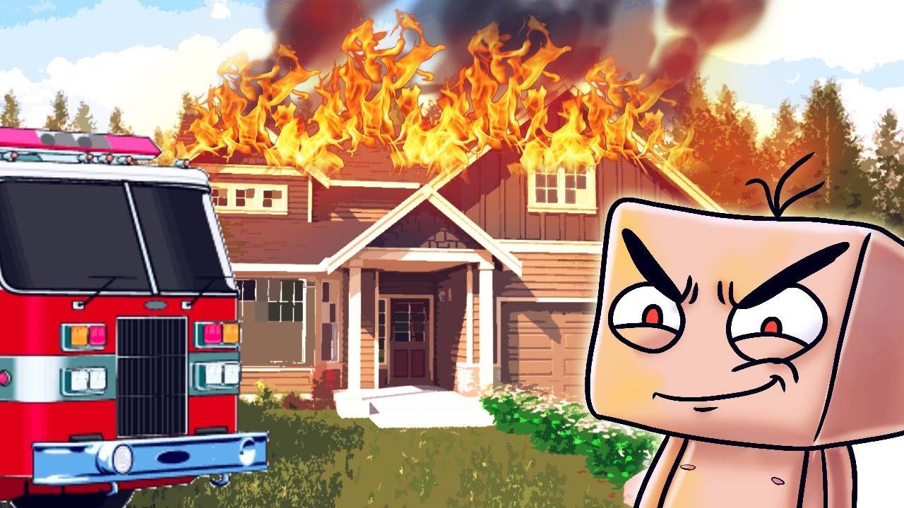 Minecraft | Who's Your Daddy Family? Baby Burns Down the HOME! (House Fire)