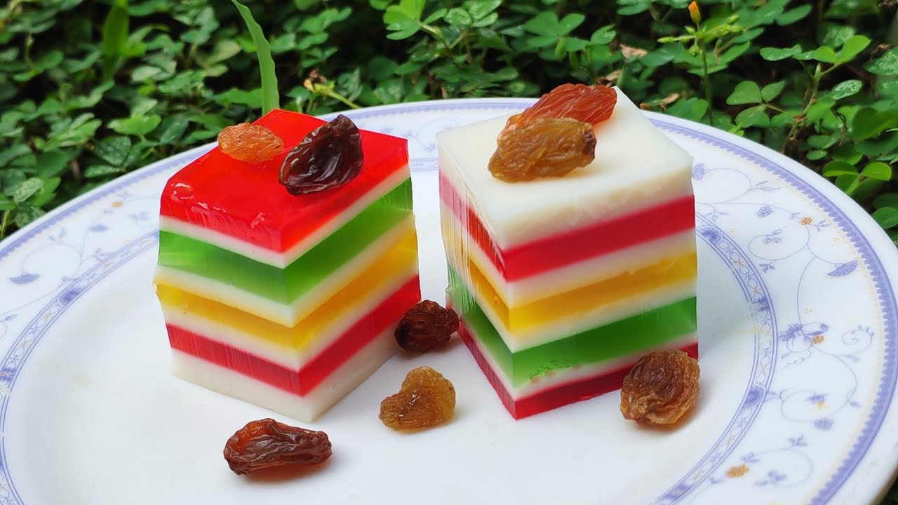Jelly layer pudding ගෙදර කට්ටියට හික් ගෑවිලා යන්නත් එක්ක හදමුද 